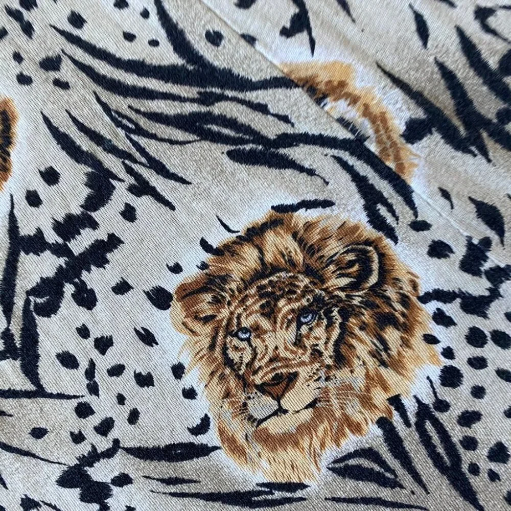 VTG La Fete Jungle Print Midi Dress